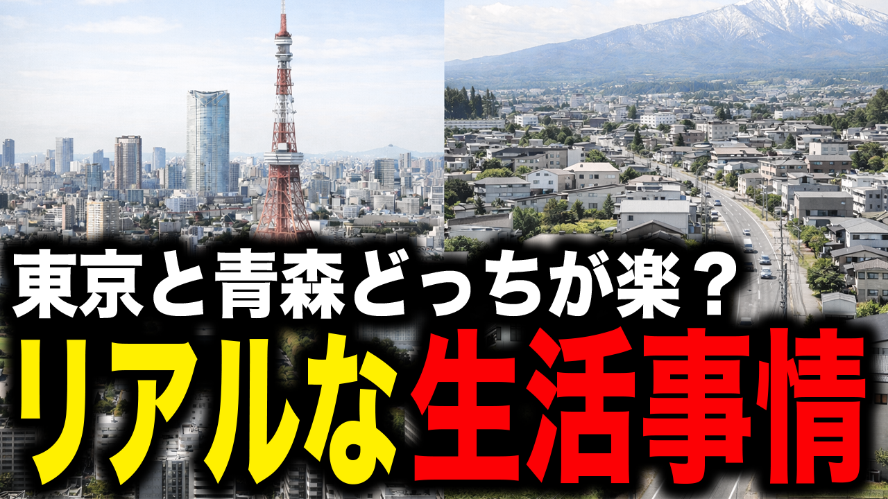 東京で月収23万、青森で月収18万。結局どっちが楽？リアルな生活費で比べてみた