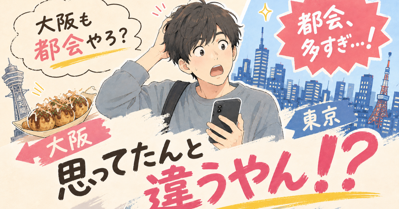 地方出身者だけじゃない。大阪から上京して「思ってたんと違う」と感じた5つのこと